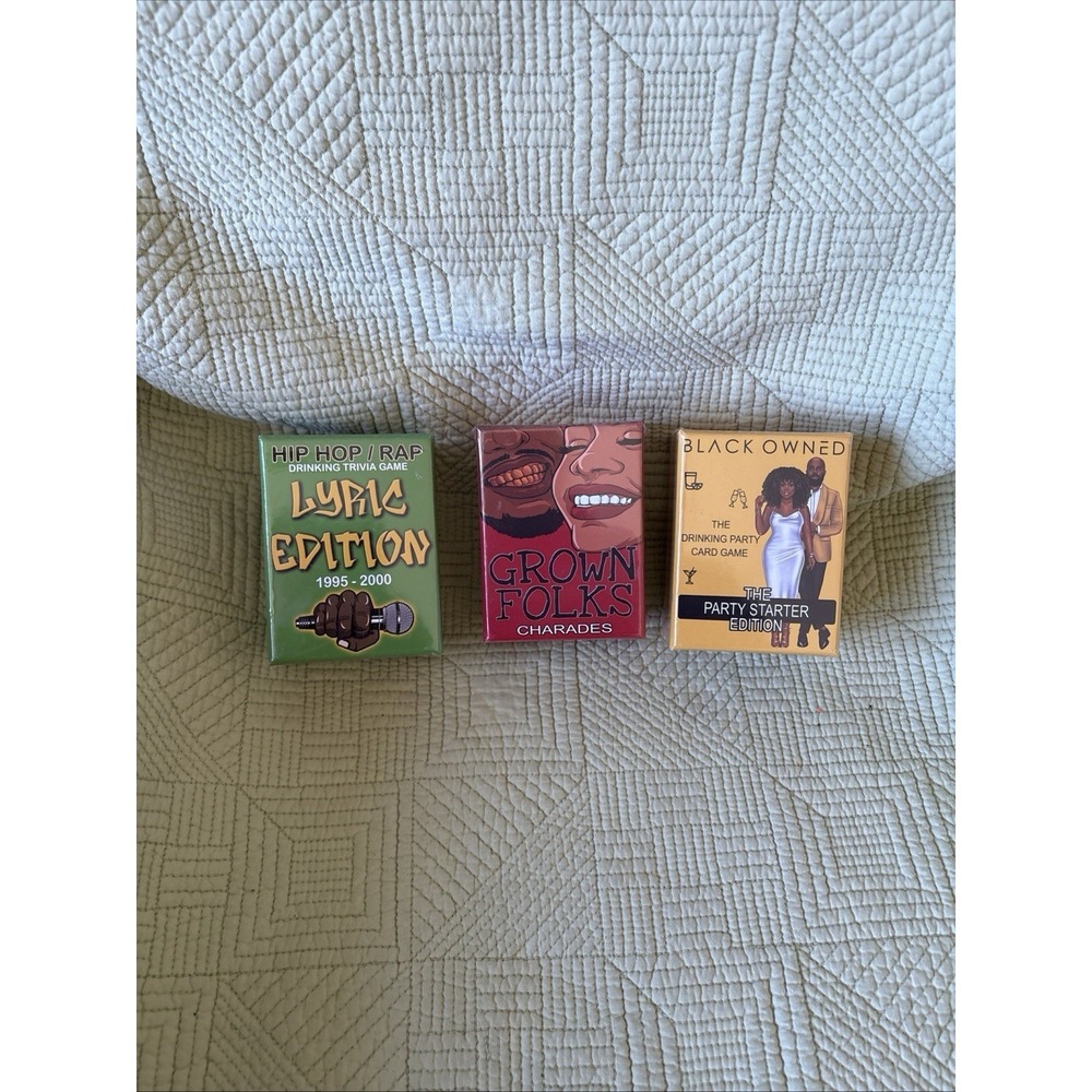 New Black Owned Adult Party Games -  3 Different Titles/Games - See Below SEALED